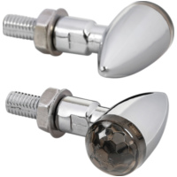 LED Blinker Set "Drop" SMD Chrom getönt