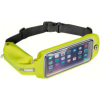 Sport Pouch Plus, dual pocket sport band pouch case with window - Fluo Yellow