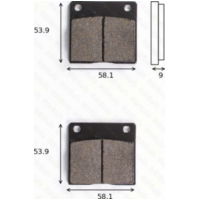 Bremsklötze Scheibenbremsbeläge MCB 073 mit ABE