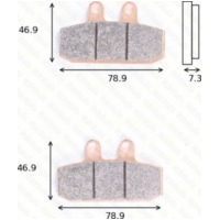 Disc brake pads MCB 557 SRM