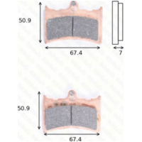 disc disk brake pads MCB 572 homologated