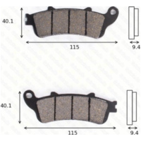 Bremsklötze Scheibenbremsbeläge MCB 693 SRM mit ABE