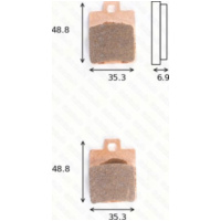 Bremsklötze Scheibenbremsbeläge MCB 695 EC