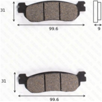 Disc brake pads MCB 699 SRM