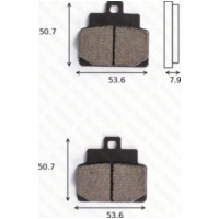 Bremsklötze Scheibenbremsbeläge MCB 709 EC mit ABE