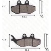 Disc brake pads MCB 734 EC