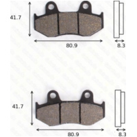 Bremsklötze Scheibenbremsbeläge MCB 746 SRM mit ABE