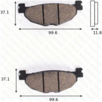 Bremsklötze Scheibenbremsbeläge MCB 768 mit ABE