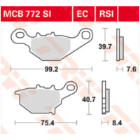 Disc brake pads MCB 772 EC