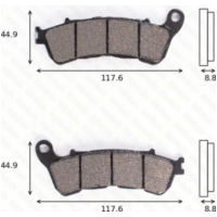 Bremsklötze Scheibenbremsbeläge MCB 776 mit ABE