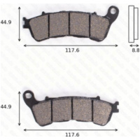 Bremsklötze Scheibenbremsbeläge MCB 776 SRM mit ABE