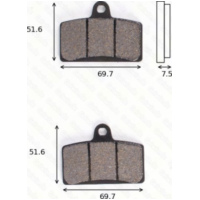 Bremsklötze Scheibenbremsbeläge MCB 780 mit ABE