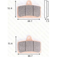 disk brake pads MCB 780 SV