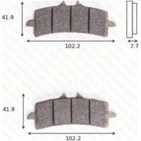 disc disk brake pads MCB 792 SV homologated