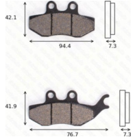 disk brake pads MCB 796