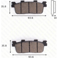 Bremsklötze Scheibenbremsbeläge MCB 821