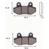 Disc brake pads MCB 822 homologated