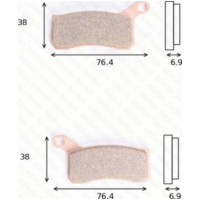 Disc brake pads MCB 824 SI homologated