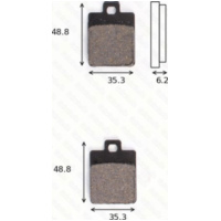 Bremsklötze Scheibenbremsbeläge MCB 827 mit ABE