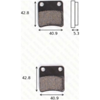 Disk brake pads MCB 832 P parkingbrake