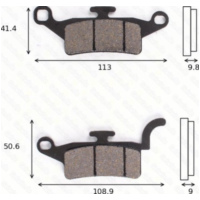 Bremsklötze Scheibenbremsbeläge MCB835 mit ABE