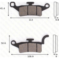 Bremsklötze Scheibenbremsbeläge MCB835 mit ABE