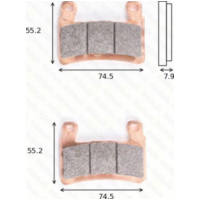 Bremsklötze Scheibenbremsbeläge MCB 850 SRQ