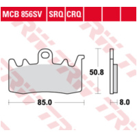 brakepads MCB 856 SV set for one disc