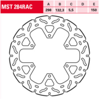 brake disc MST 284 RAC