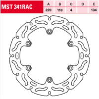 MST 341 RAC brake disc, fixed