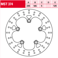 Bremsscheibe starr MST 374