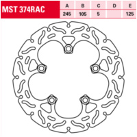 MST 374 RAC Bremsscheibe starr