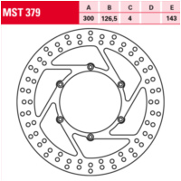 MST 379 brake disc, fixed