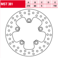MST 381 Bremsscheibe starr