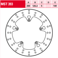 MST 393 Bremsscheibe starr