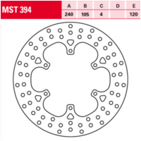 MST394 brake disc, fixed