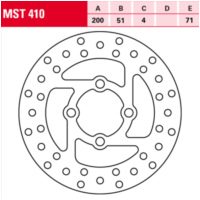 MST 410 brake disc, fixed