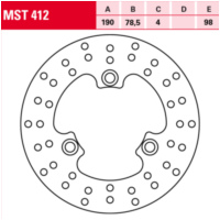 MST 412 Bremsscheibe starr