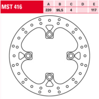 MST 416 Bremsscheibe starr