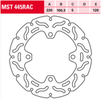 brake disc fixed MST 445 RAC