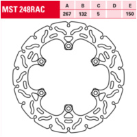 MSW 248 RAC Bremsscheibe schwimmend