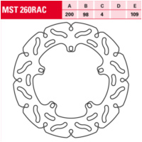 brake disc floating Racing MSW 260 RAC