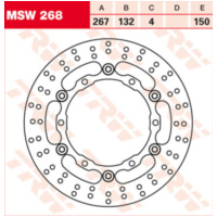 MSW268 brake disc, floating