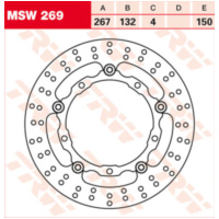 MSW269 brake disc, floating