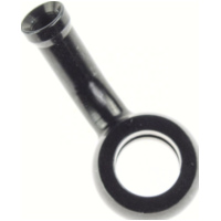 Fitting 10.2 mm, 45° angled, black