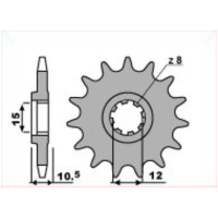 PBR Ritzel 140-13 Zähne -415