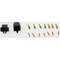 Vielfachsteckdose Vielfachstecker JP2,8 SW6 polig SCHWARZ
