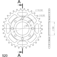 Steel-Rear Sprocket / Chain Wheel Supersprox 520/32t black