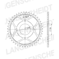 Stahl-Kettenrad Supersprox 530/35Z schwarz