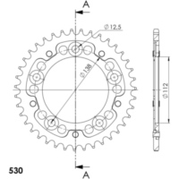 Stealth-Rear Sprocket / Chain Wheel Supersprox 530/40t black